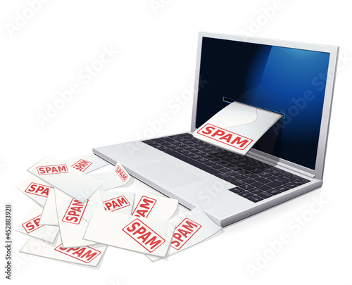 Laptop invaded by spam