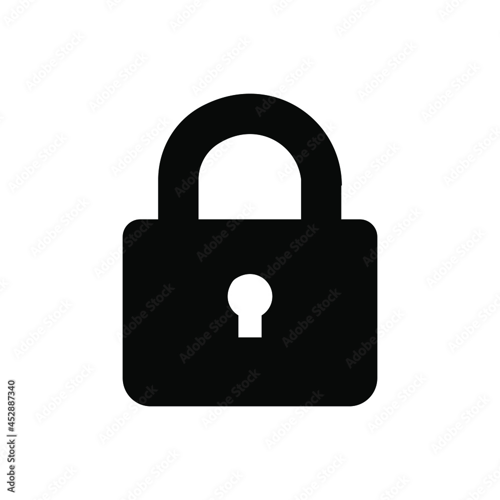 Lock icon vector. Closed illustration sign. padlock padlock.
Lock icon vector. Closed illustration sign. padlock padlock.