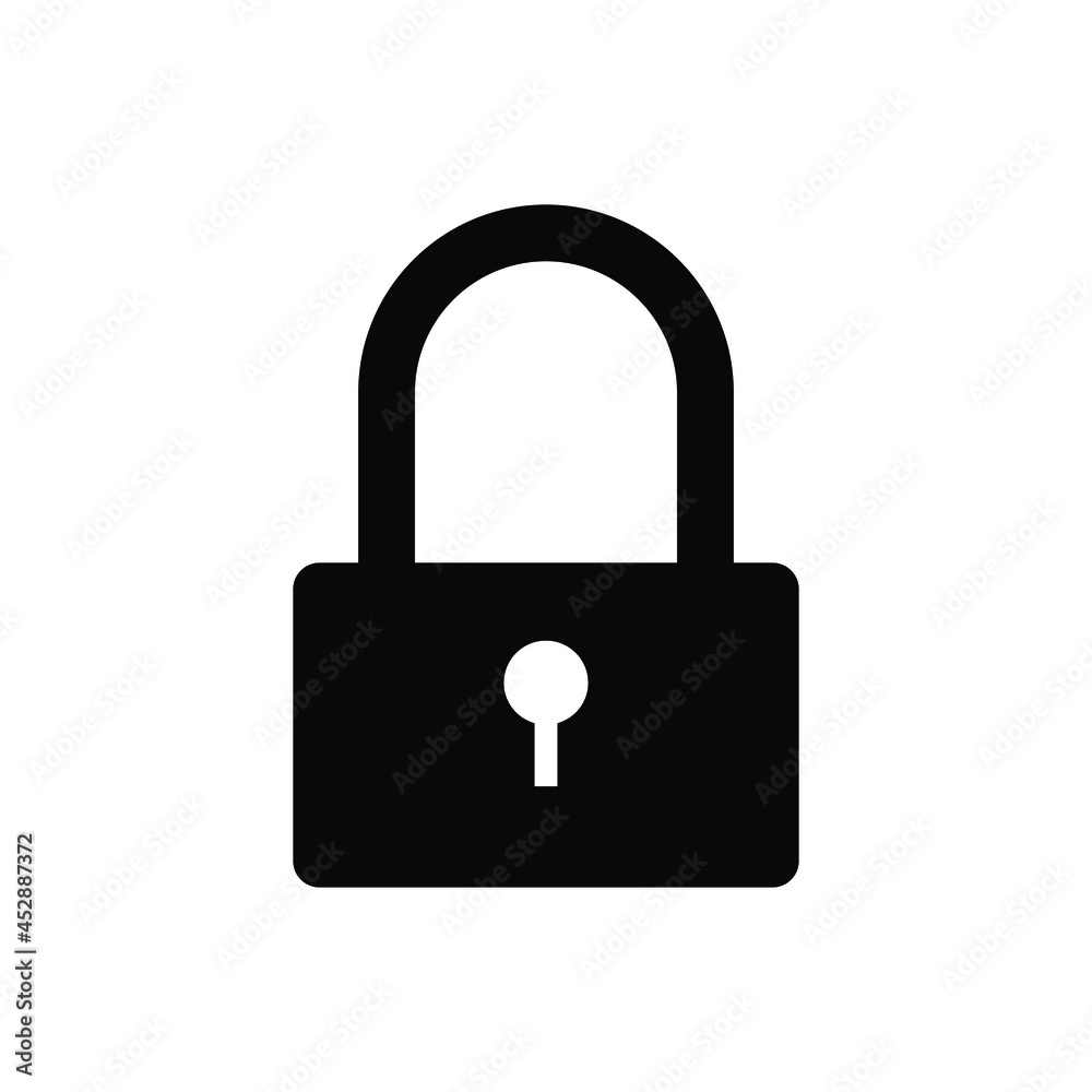 Lock icon vector. Closed illustration sign. padlock padlock.
Lock icon vector. Closed illustration sign. padlock padlock.