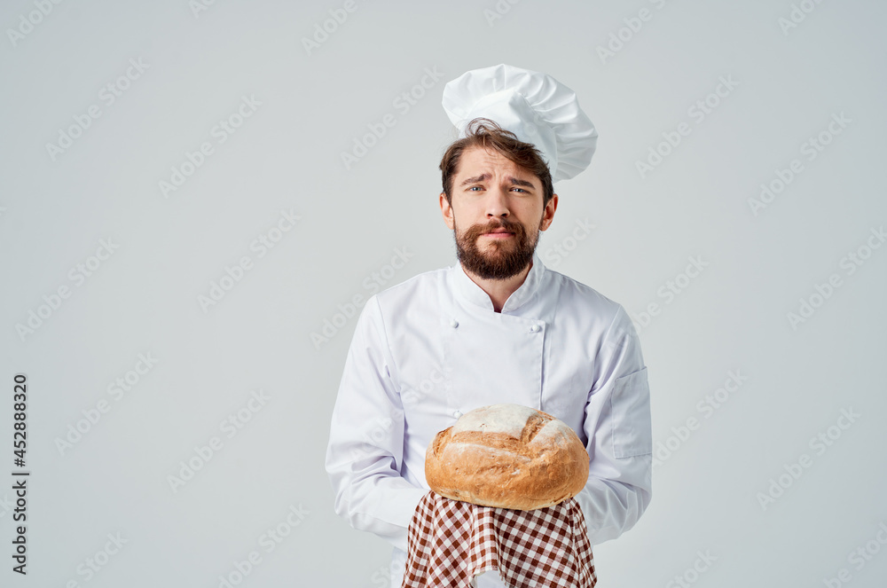 male cook restaurant provision of services isolated background male cook restaurant provision of services isolated background