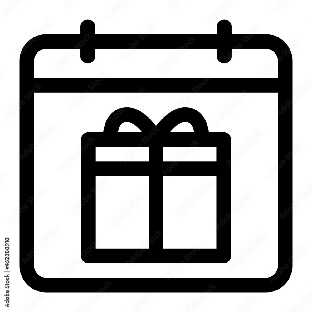 Gift Line Icon Vector Gift Line Icon Vector