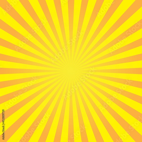 Abstract background with sun ray. Summer vector