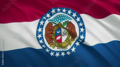 Missouri - Waving Flag Video Background