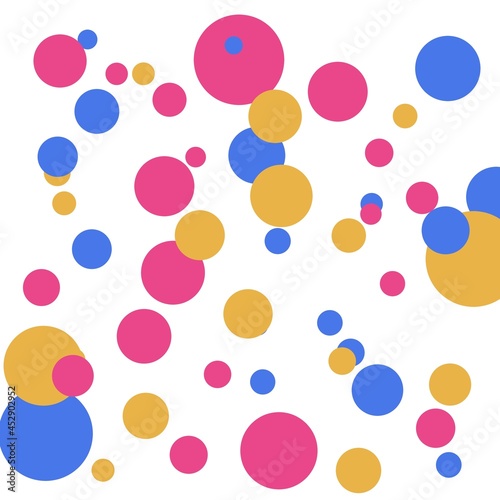 Polkadot pattern with circle