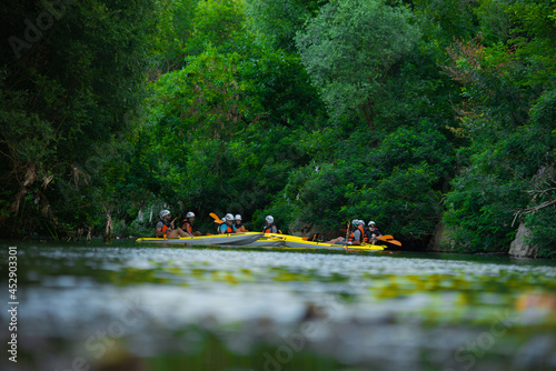 Group of kayakers