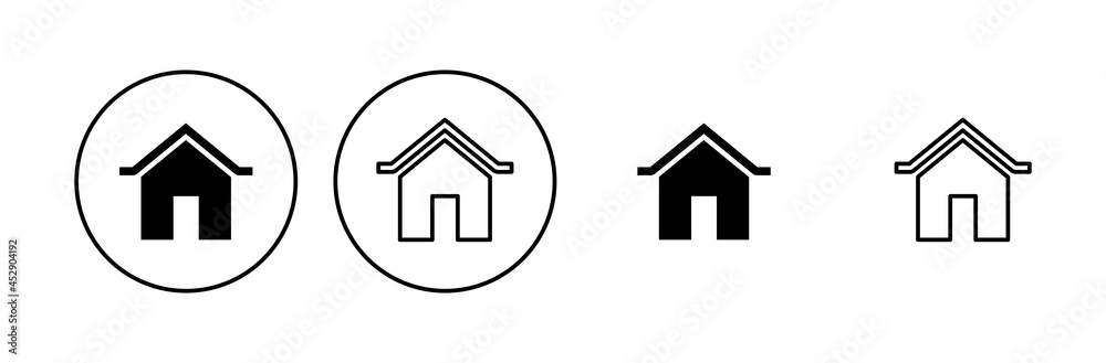 House icon set. Home icon vector House icon set. Home icon vector
