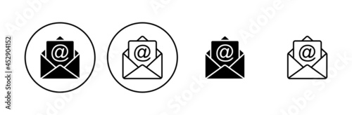 Mail icon set. email icon vector. E-mail icon. Envelope illustration