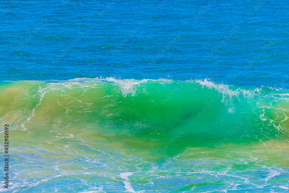 Strong waves Praia Lopes Mendes beach Ilha Grande island Brazil.