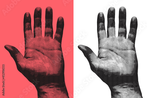 Detailed Etching of hand