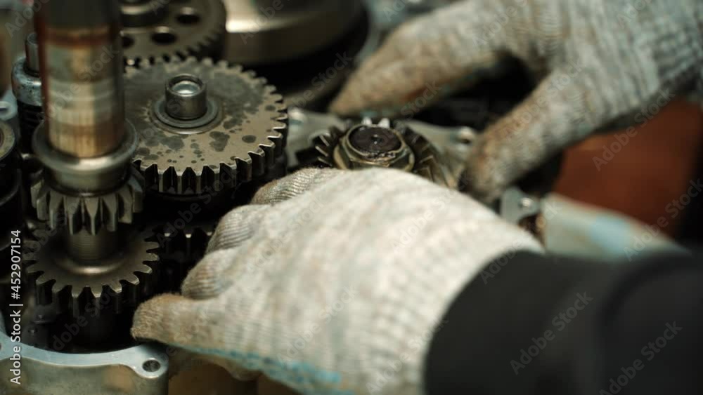 Installation of mechanisms in the ATV engine after repair work Installation of mechanisms in the ATV engine after repair work