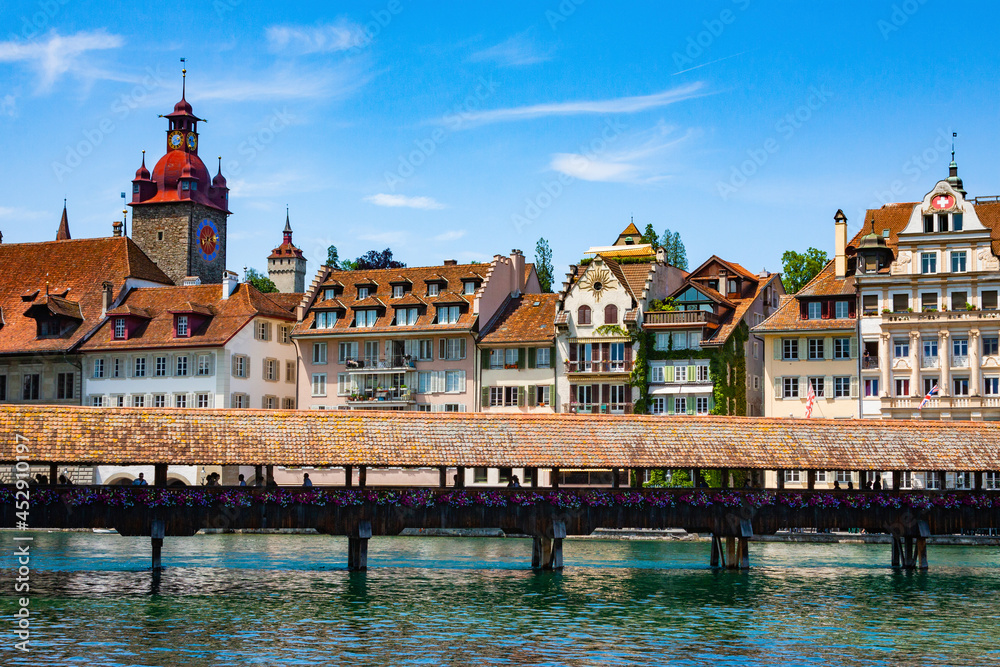 Old Town architecture of Lucerne, Switzerland