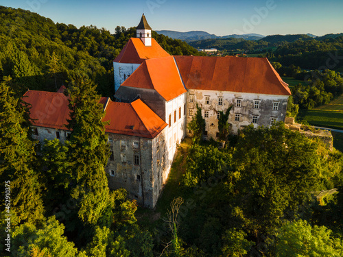 Medieval Borl Castle in Slovenia. Gestapo Prison During the World War Two photo