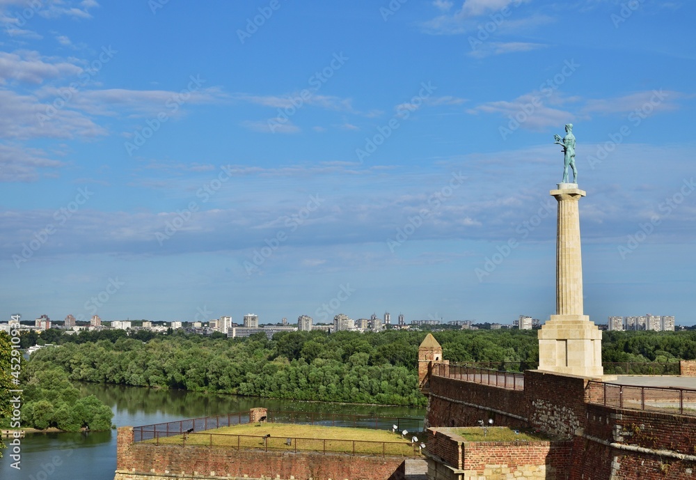 Blick aus Festung Kalemegdan in Belgrad, Serbien