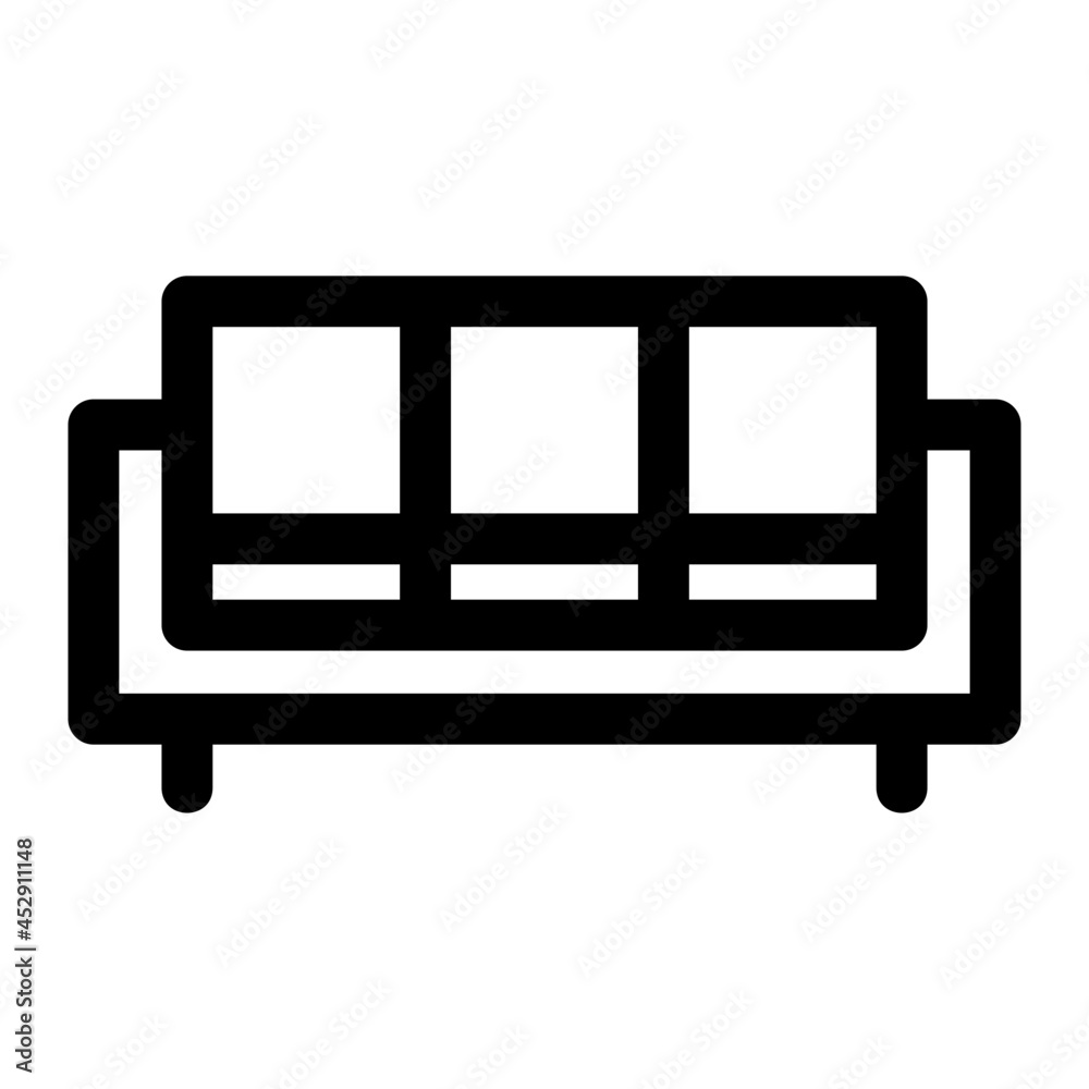 Chairs Line Icon Vector Chairs Line Icon Vector