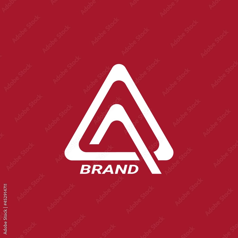 vector image of a simple logo concept with a combination of the letter A and the number 7 vector image of a simple logo concept with a combination of the letter A and the number 7