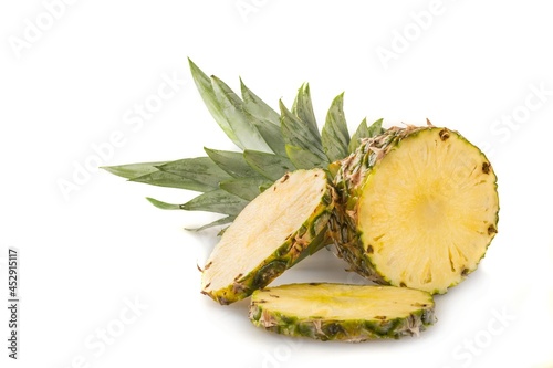 Sliced fresh pineapple