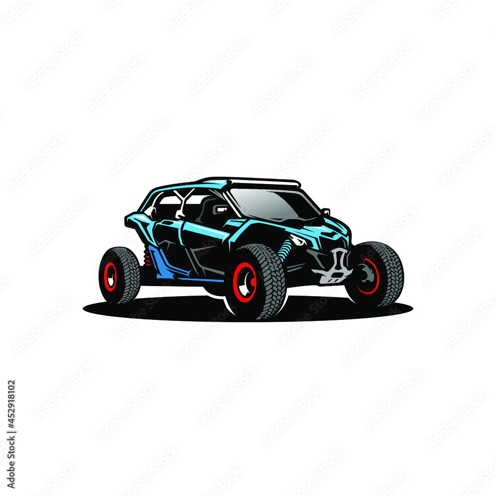 off road atv utv buggy isolated vector off road atv utv buggy isolated vector