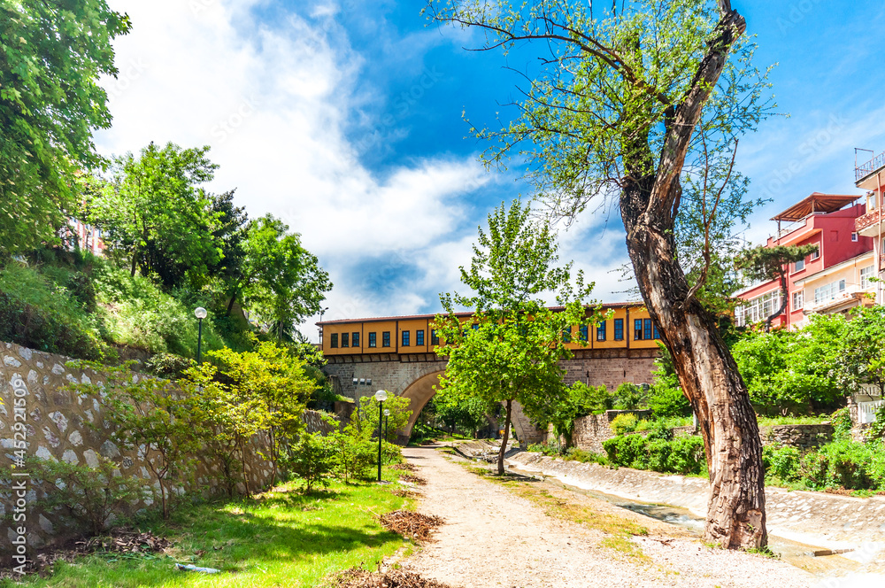 Historical Irgandi Bridge in Bursa City