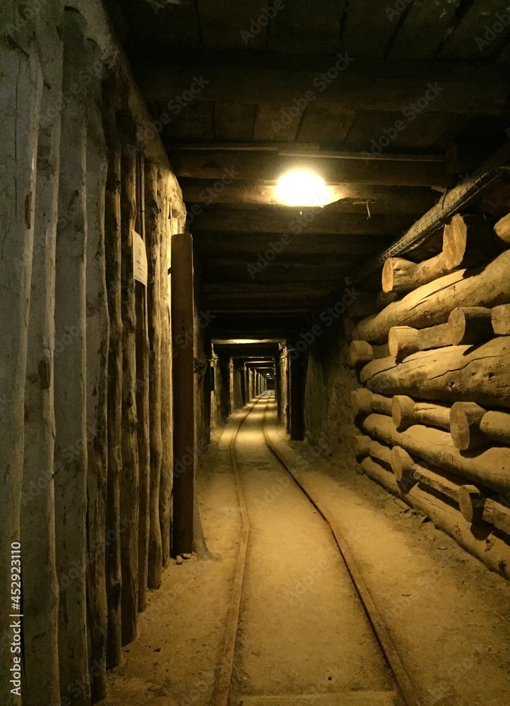 Fototapeta premium old shaft in Wieliczka