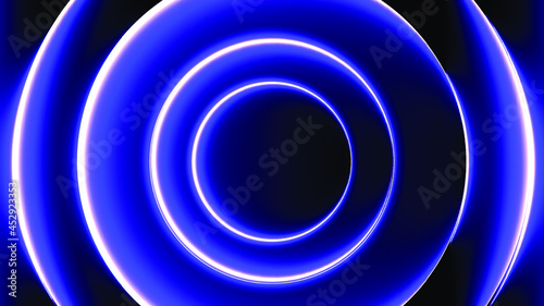 blue neon background and light background