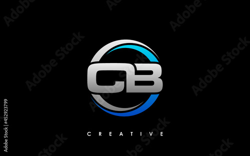 CB Letter Initial Logo Design Template Vector Illustration