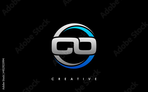CO Letter Initial Logo Design Template Vector Illustration