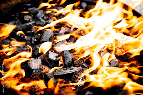 burning charcoal for shish kebabs wood coals ash burning coals in the grill shish kebabs recreation nature fire fire background texture embers