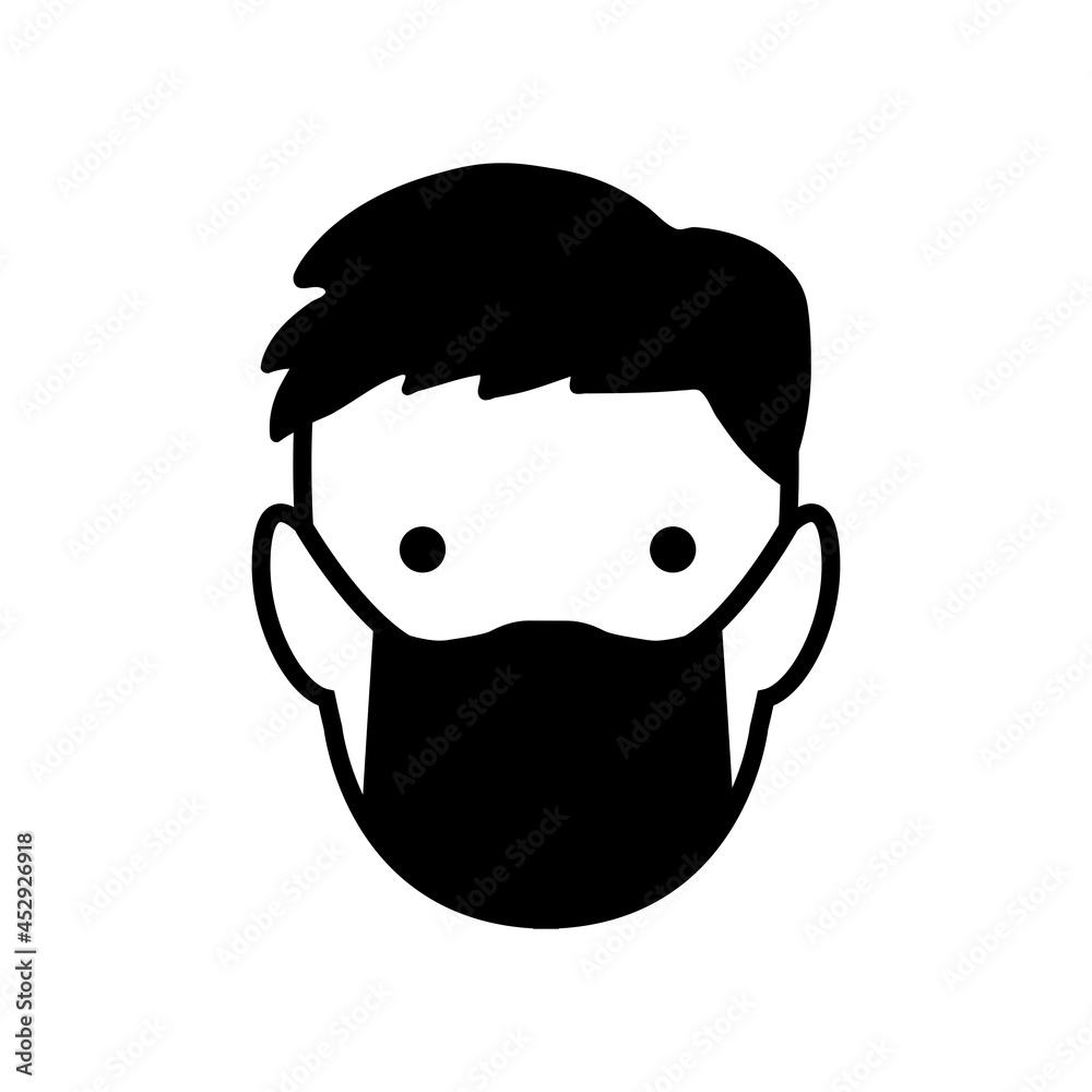 Wearing face mask - vector symbol Wearing face mask - vector symbol