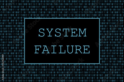 System failure screen message