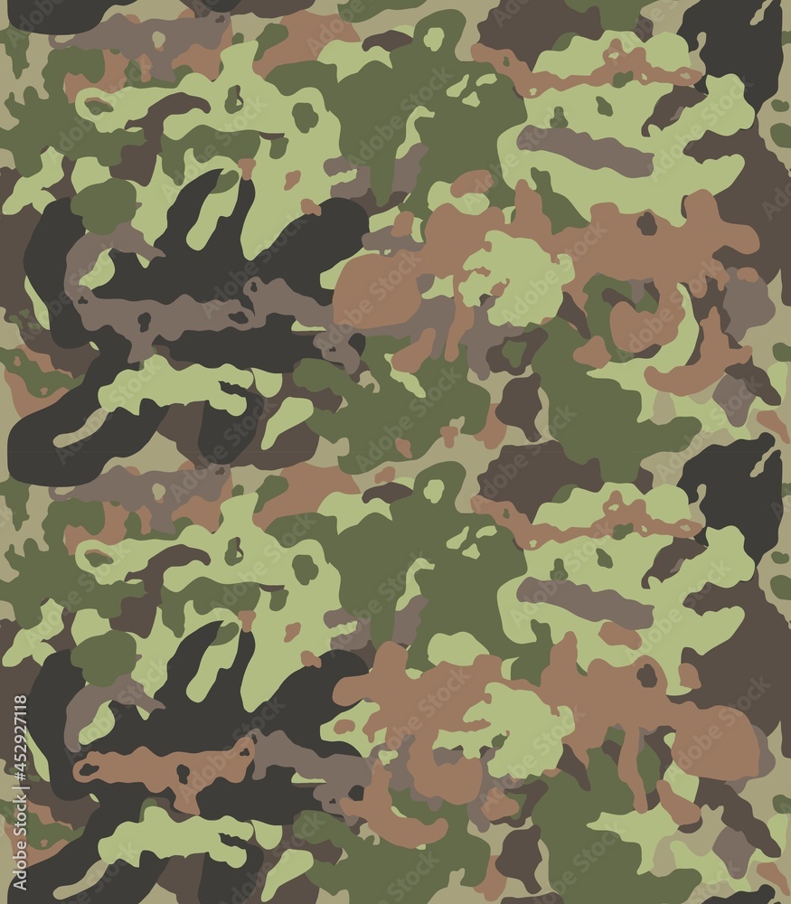 Fototapeta premium Seamless vector military camouflage