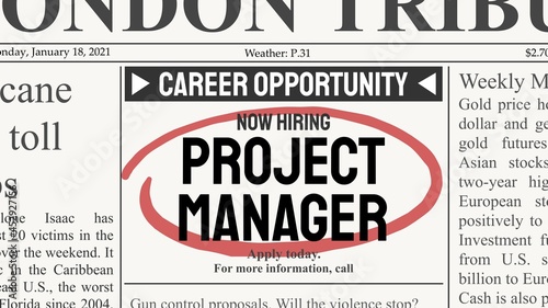Project manager job offer