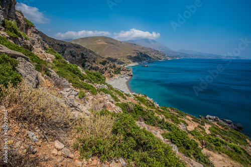 Crete coast landscape