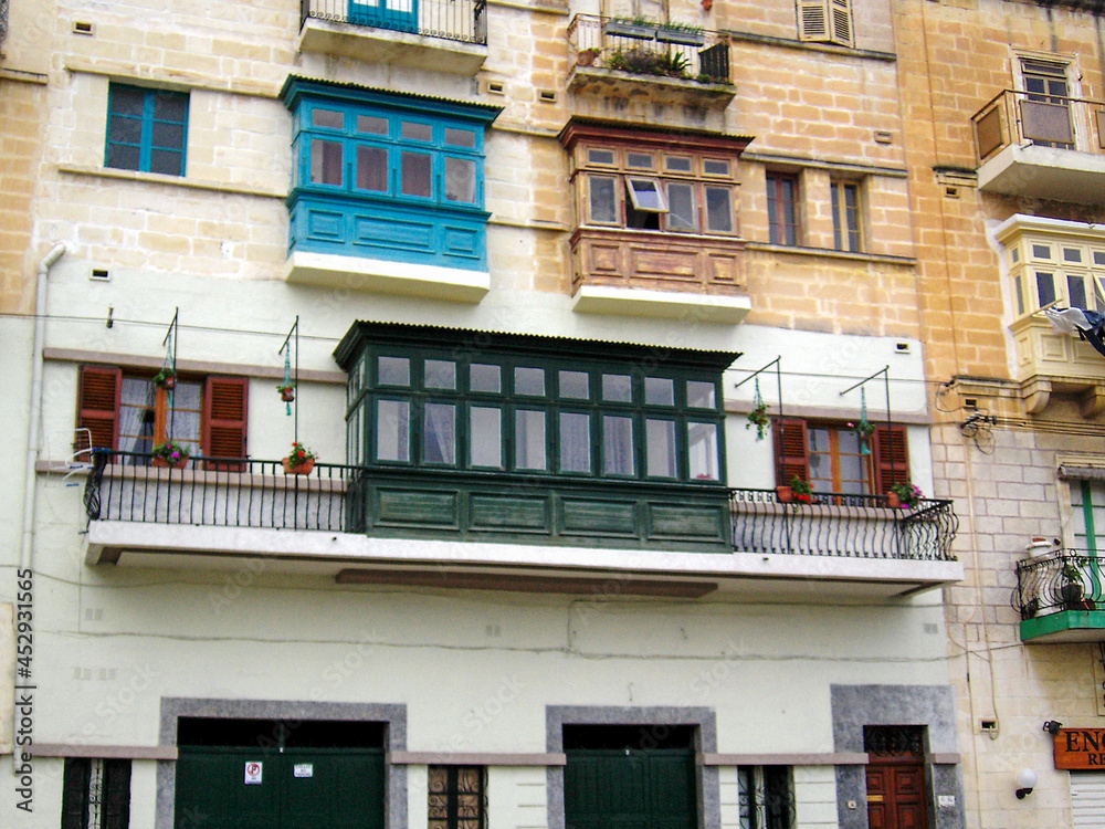 wooden Maltese Balconies
 