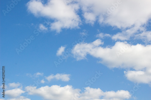 blue sky with white clouds natural texture