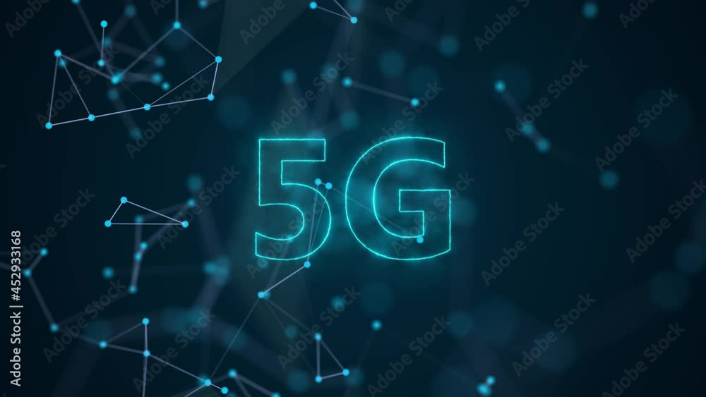 5G network connection structure technology background. 5G network connection structure technology background.