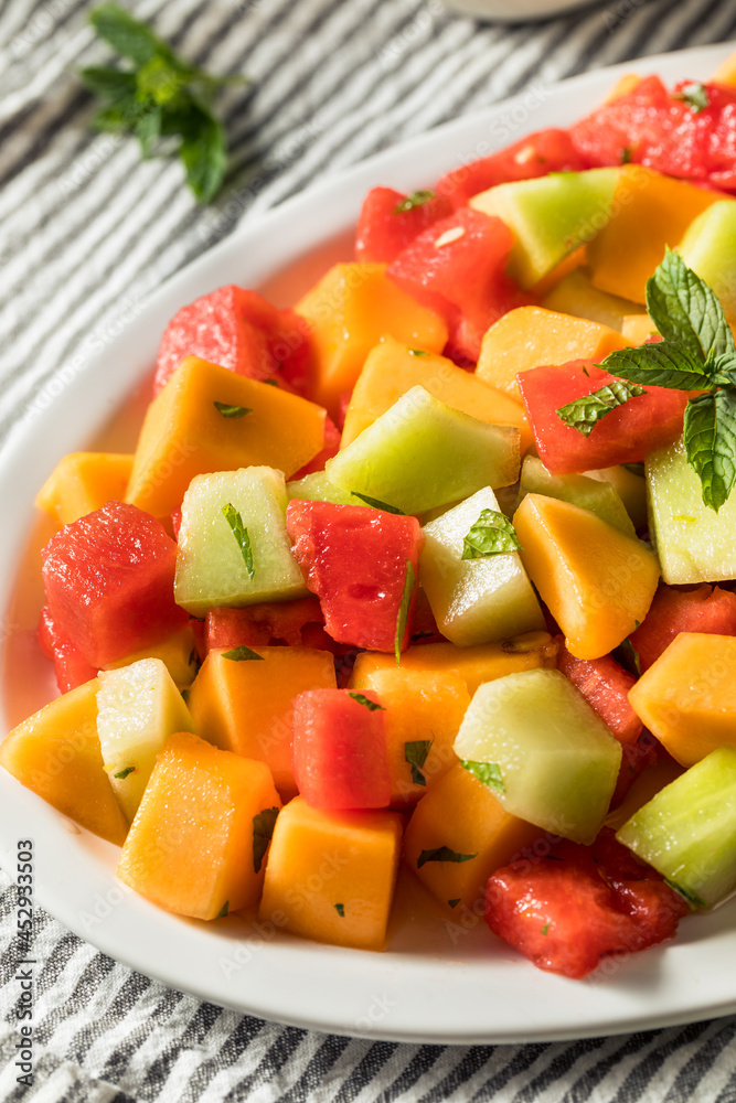 Healthy Homemade Melon Salad Healthy Homemade Melon Salad