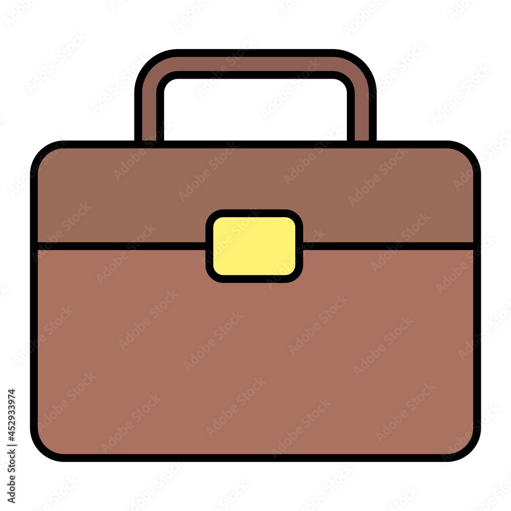 Vector Briefcase Filled Outline Icon Design Vector Briefcase Filled Outline Icon Design