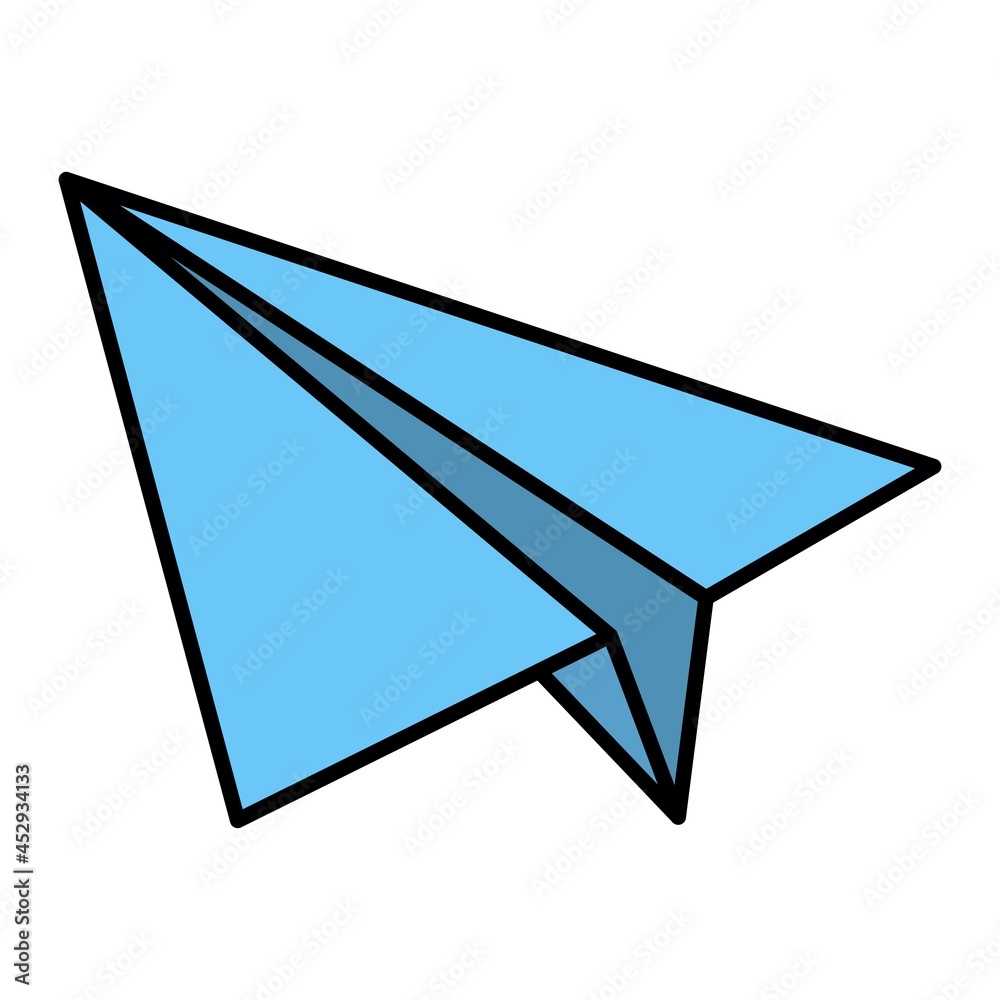 Vector Paper Plane Filled Outline Icon Design Vector Paper Plane Filled Outline Icon Design