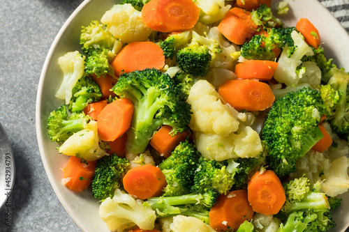 Healthy Organic Steamed Vegetables