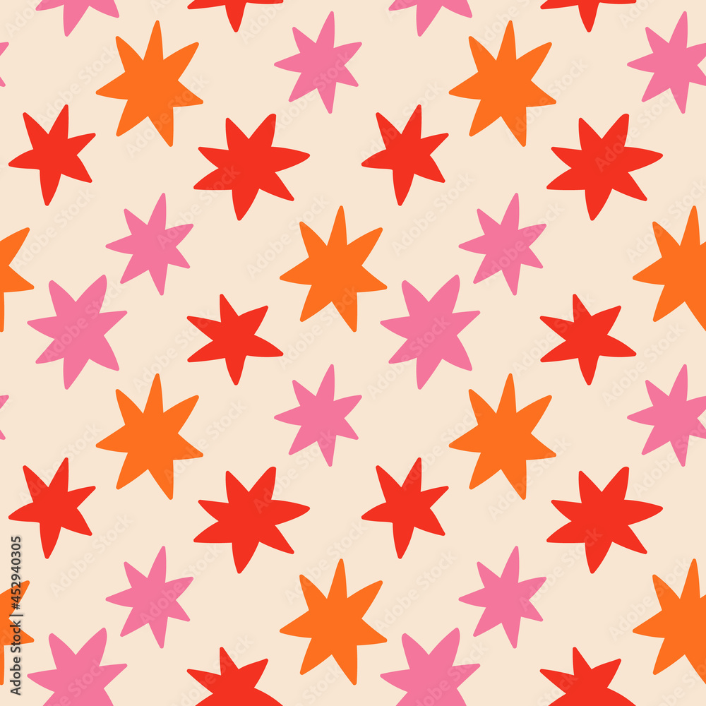 Retro stars pattern