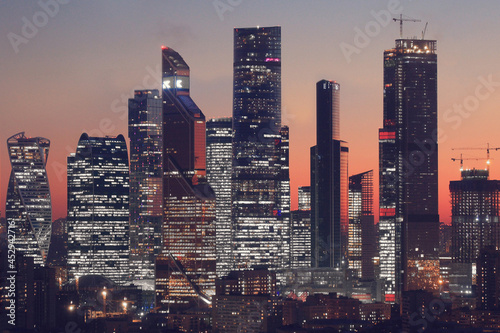 Canvas Print Moscow City