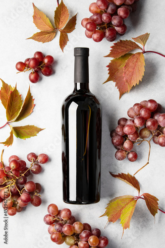 Wine sale or wine harvest season tasting banner or concept