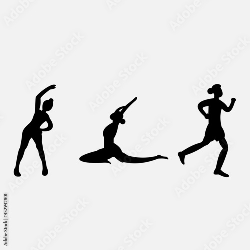 Yoga logo template. Meditation, spa, beauty symbol