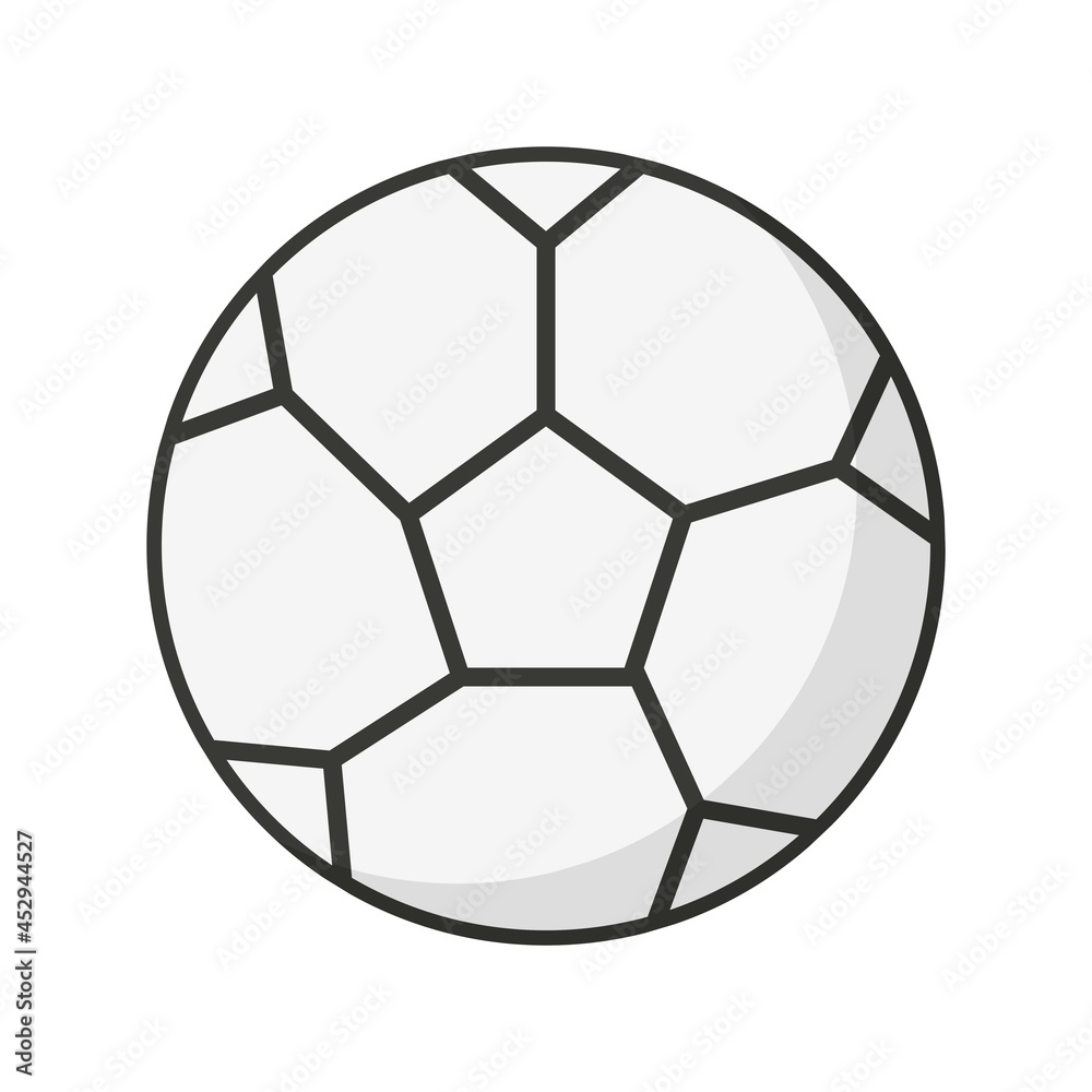 Obraz premium Football Flat Vector Line Icon Design