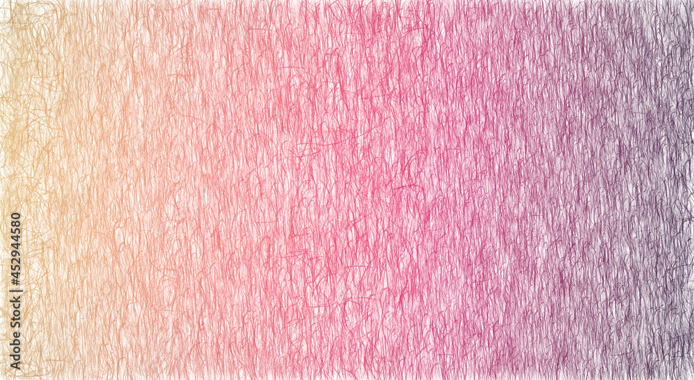 Fototapeta premium Hand painted background. Colored embossed pencil abstract texture. Gradient.