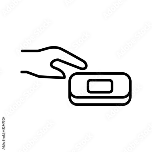 Hand wash Vector Line Icon Design