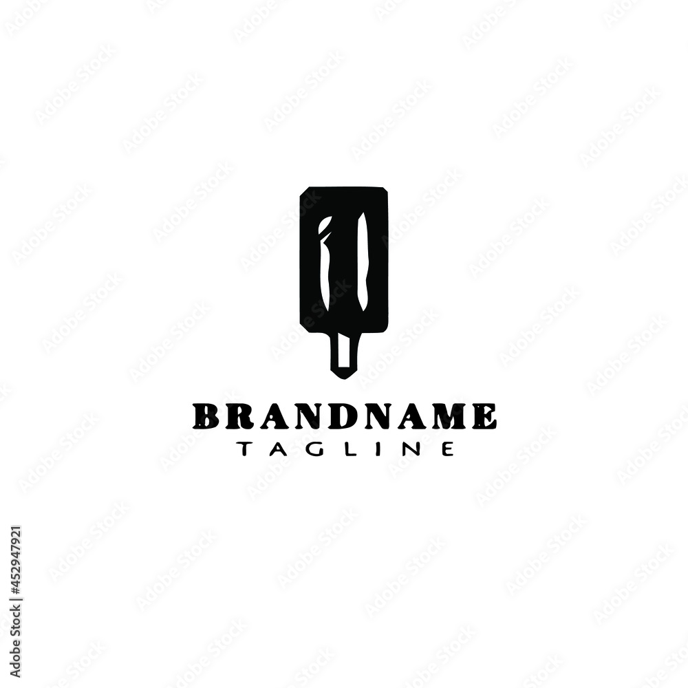 cute ice cream stick logo cartoon design icon vector illustration cute ice cream stick logo cartoon design icon vector illustration