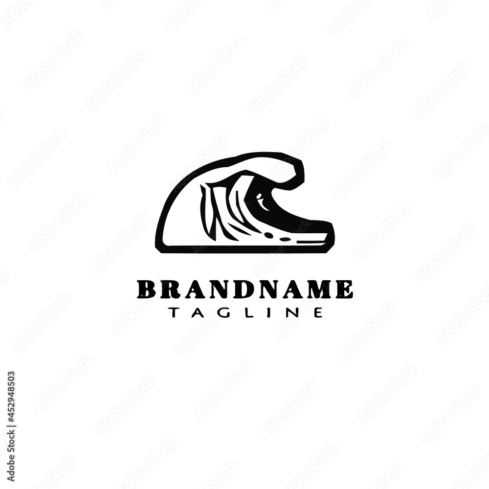 wave logo icon cute template vector