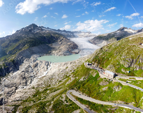 Foto Wallis, Schweiz: Der Rhonegletscher am Furkapass