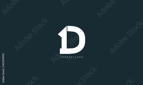 1D, D1, Abstract initial monogram letter alphabet logo design photo